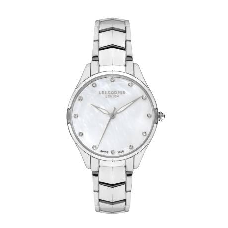 LEE COOPER-Montre Dames Argenté 33mm Cadran Blanc