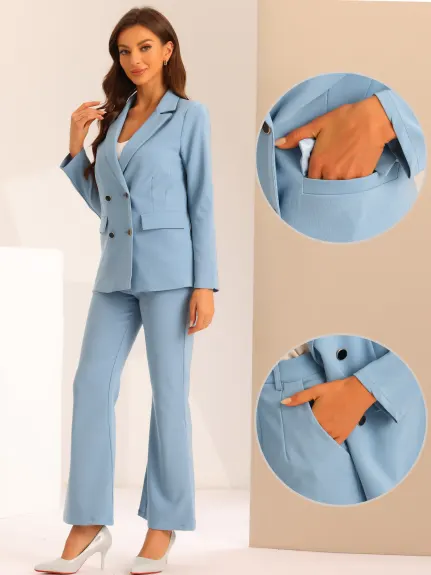 Allegra K - Blazer and Pants Business Work Suit