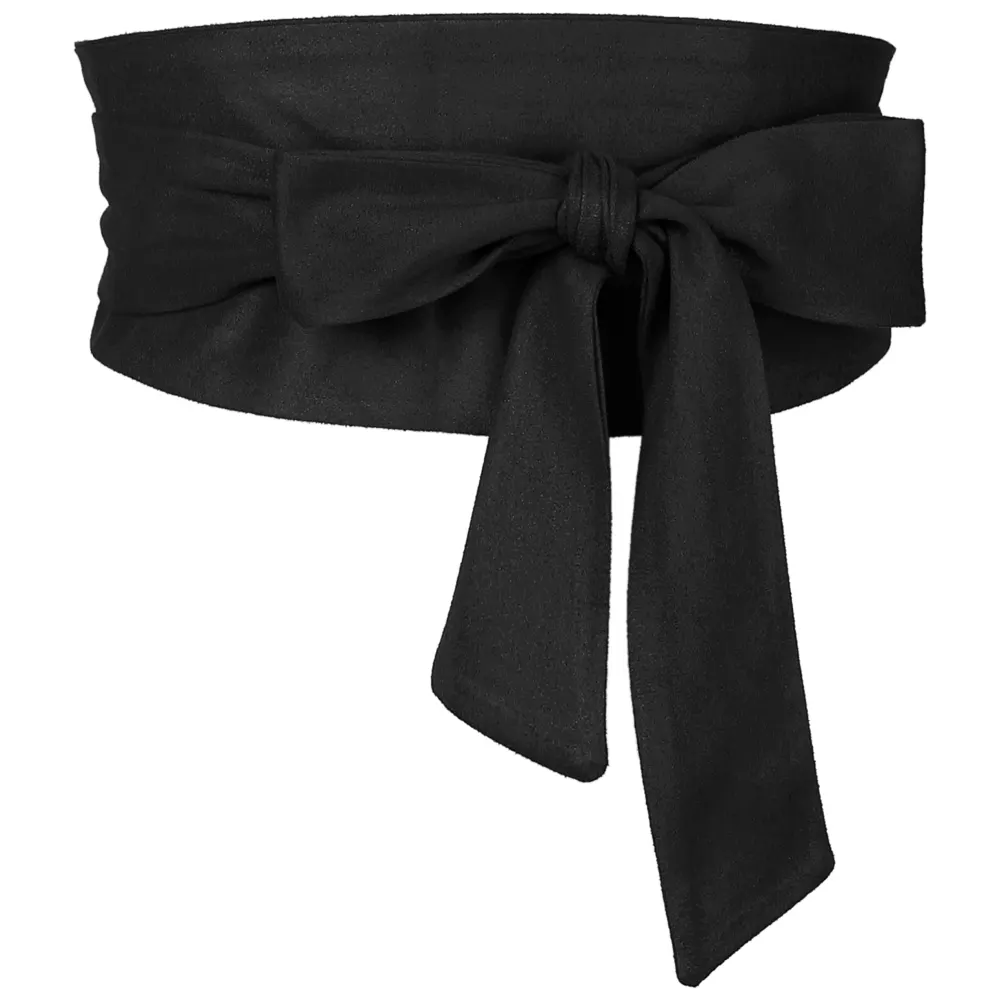 Allegra K- Obi Belt Bowknot Self Tie Wrap Wide Sash Waistband