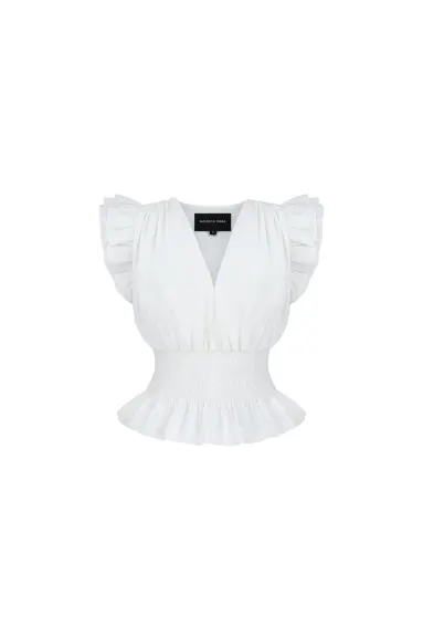 MONICA NERA - Cathy Smocked Blouse