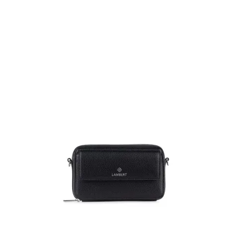 Lambert - The Maddie - Reversible Black Vegan Leather Handbag