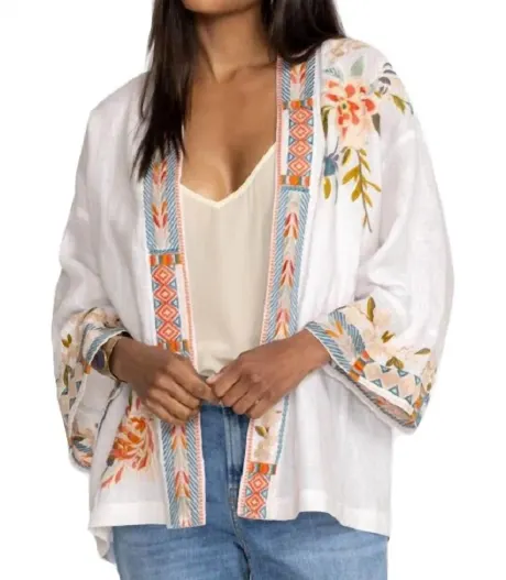 Johnny Was - Ceretti Linen Cropped Kimono