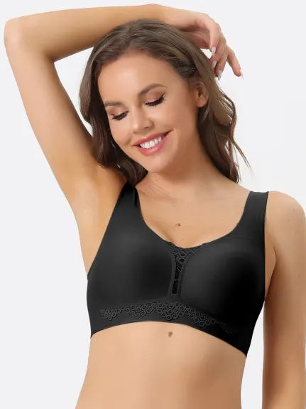 Allegra K- Soutien-gorge de sport sans armatures, bralettes d'entraînement de yoga