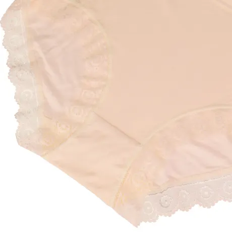 Agnes Orinda - Slip extensible à couverture complète, taille moyenne, bordure en dentelle