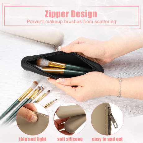 Unique Bargains- Silicone Makeup Brush Travel Holder 2pcs