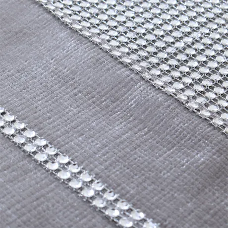 PiccoCasa- Table Mat with Sparkle Luxury Diamante 12x16 Inches