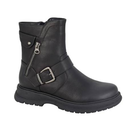 Cipriata - Womens/Ladies Tilda PU Biker Boots