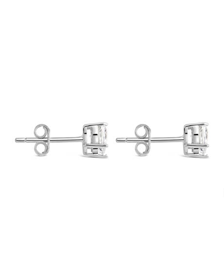 Sterling Forever - Boucles d'oreilles en argent sterling 5 mm coeur CZ