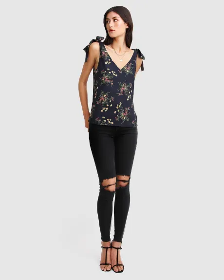 Belle & Bloom Feel For You V Neck Top