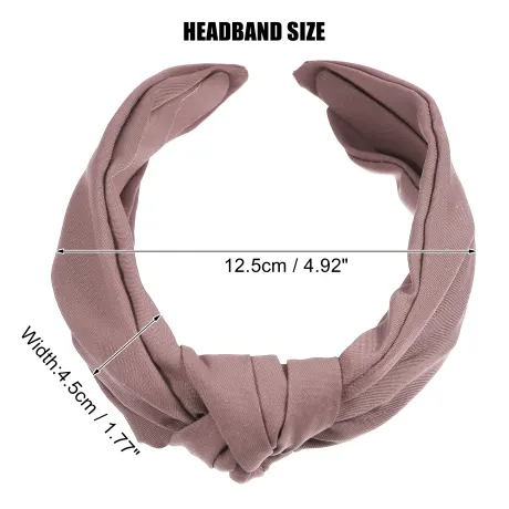 Unique Bargains - Solid Knotted Headband