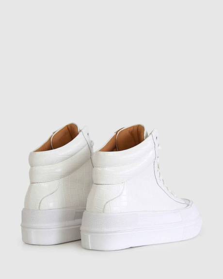 Just A Game Hi-Top Sneaker - White