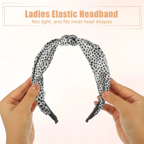 Unique Bargains- Top Knot Cheetah Print Headband