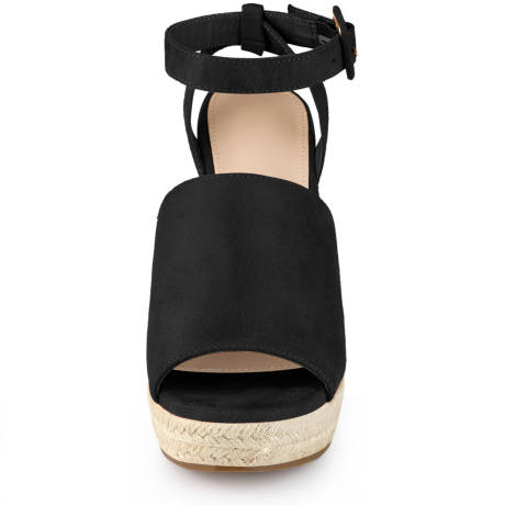 Allegra K- Espadrille Platform Heels Wedges Sandals