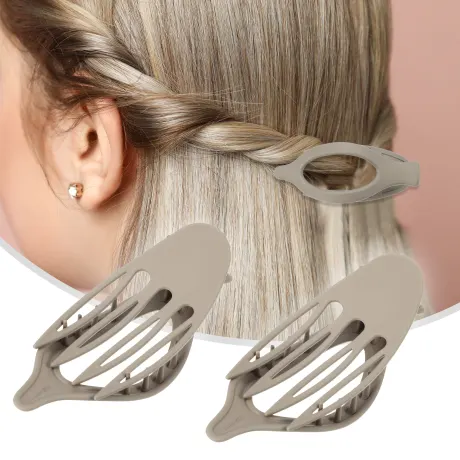 Unique Bargains - 2pcs Plastic Hair Claws Hair Barrettes