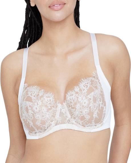 Skarlett Blue - Entice Lace Full Coverage Side Support Balconette Bra