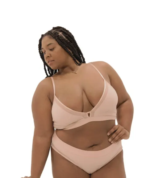 Nude Shade Full Coverage Bralette - Naked Rebellion