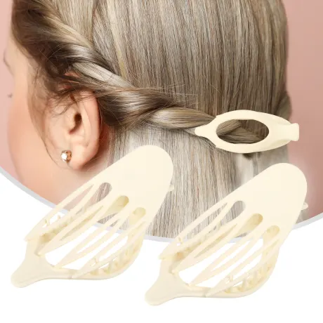 Allegra K - Barrettes à cheveux avec griffes en plastique, 2 pièces