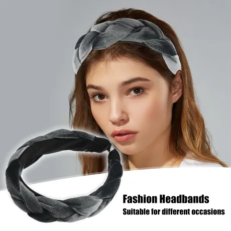 Unique Bargains - Thick Braided Velvet Headband