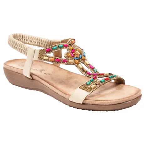 Lunar - Womens/Ladies Mariella Beaded Sandals