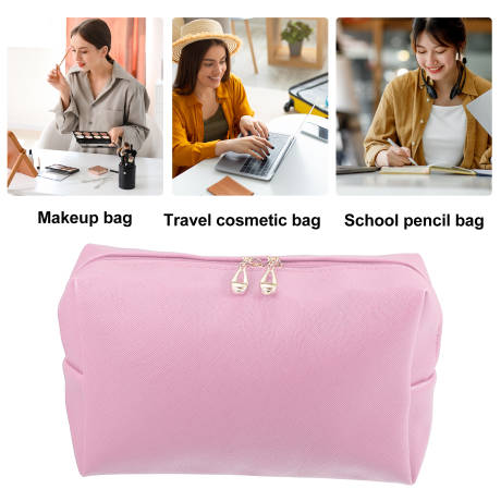 Unique Bargains- Makeup Cosmetic Travel Bag Waterproof PU Leather Case Large