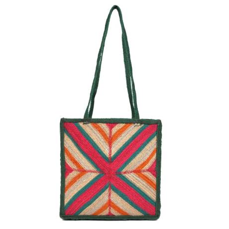 Aaron Leather Goods-Rustic Roots Jute Tote Bags