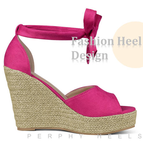 Allegra K - Platform Espadrilles Wedges Sandals