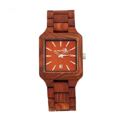 Earth Wood - Arapaho Bracelet Watch w/Date - Khaki/Tan