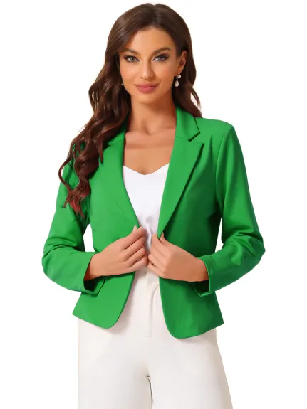 Allegra K - Open Front Dressy Business Blazer