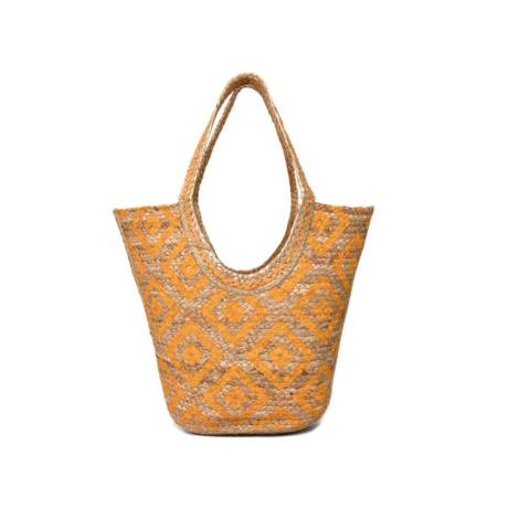 Aaron Leather Goods-Eco Luxe Tote Organic Jute Tote Bag