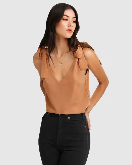 Belle & Bloom Feel For You V Neck Top