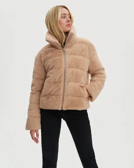 Noize - Manteau court en similifourrure Marina