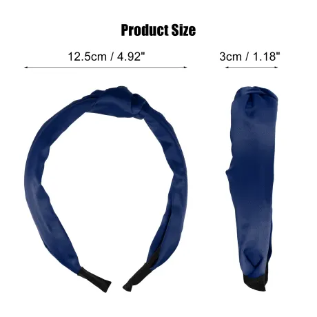 Unique Bargains- Satin Knot No Slip Headband Hairband