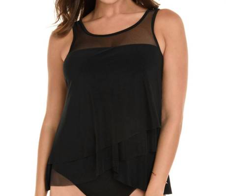 Miraclesuit - Mirage Mesh Inset Underwire Tankini Top