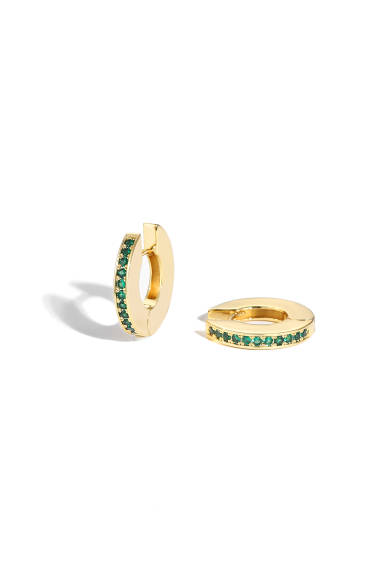 Classicharms-Adara Zirconia Hoop Earrings