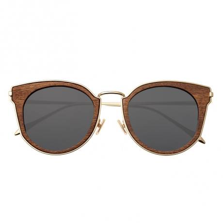 Earth Wood - Karekare Polarized Sunglasses - Red Rosewood/Black