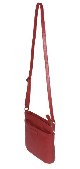 Club Rochelier Ladies' Leather Top Zipper Crossbody