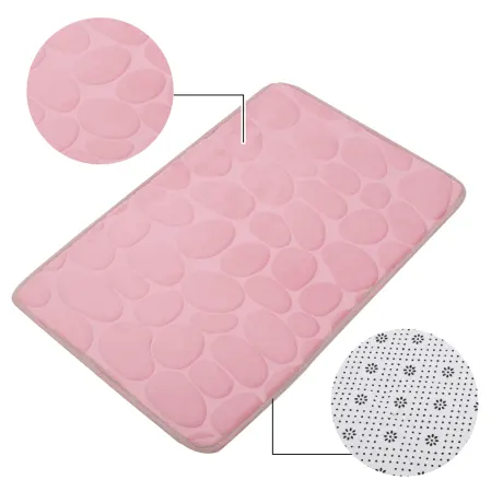 Unique Bargains- Cobblestone Pattern Bathroom Rug Mat