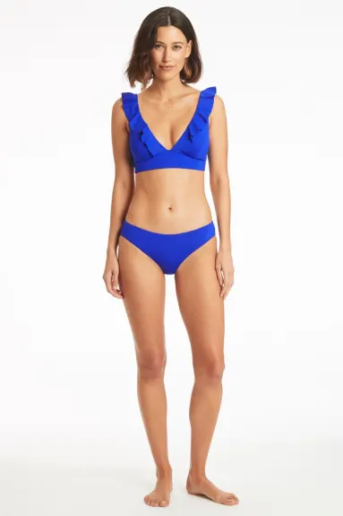 Sea Level Swim  Eco Essentials Frill Swim Bra Top