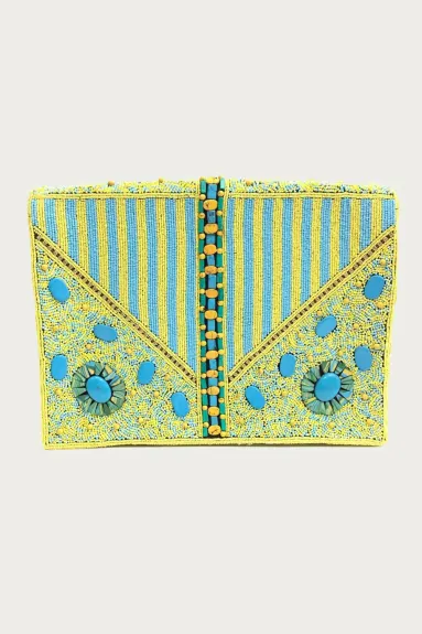 ETHNiQUE - Vasant Handmade Beaded Shoulder Clutch Bag