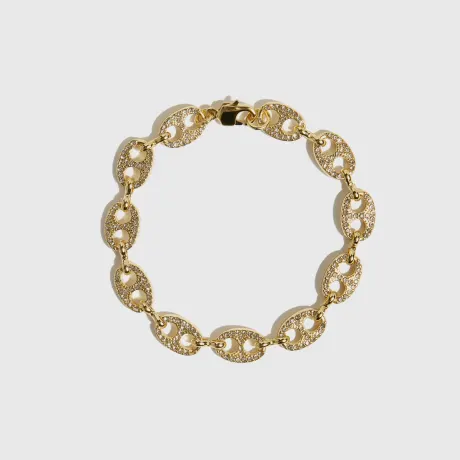 DRAE Collection - Coffee Beans Pavé Bracelet