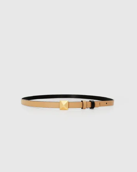 Belle & Bloom Cleopatra Pyramid Stud Leather Belt