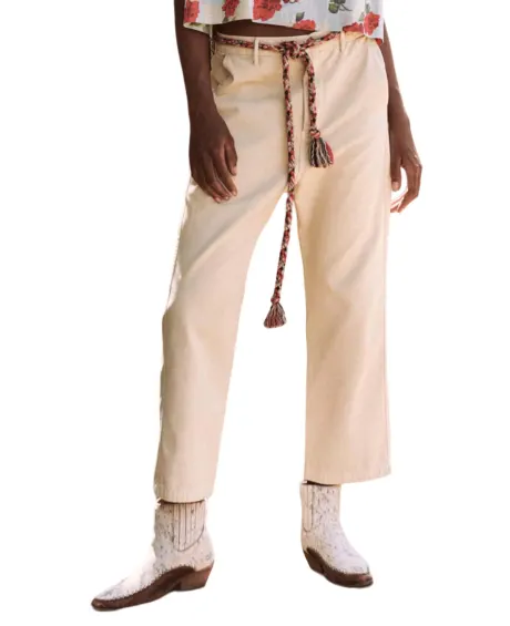 THE GREAT. PANTALON CHINO RANGER TEINT DANS LA MASSE