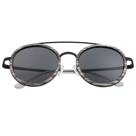 Earth Wood - Binz Polarized Sunglasses - Grey Vine/Black