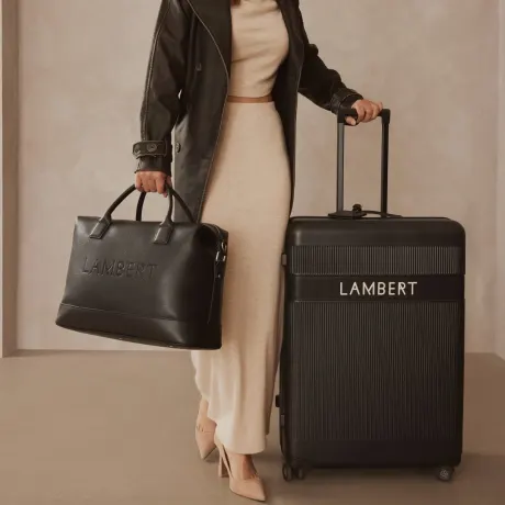 Lambert - The Aspen - Black check-in suitcase