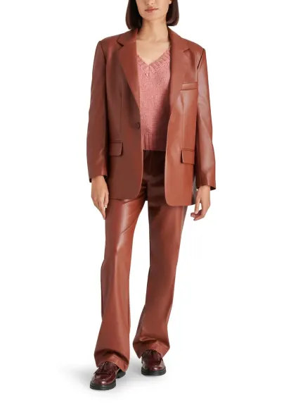 STEVE MADDEN - Imaan Faux Leather Blazer