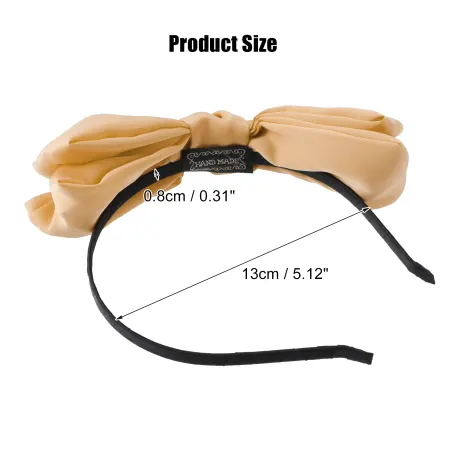 Unique Bargains - Satin Bow Knot Headband Fashion Hairband