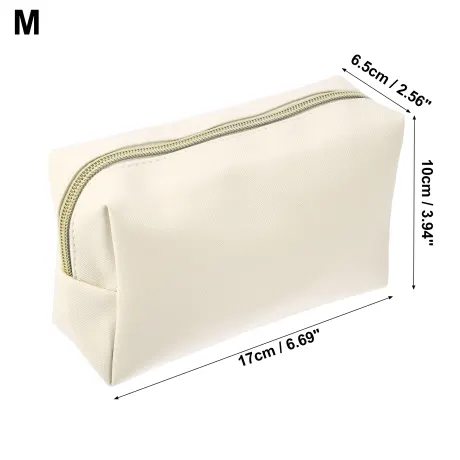 Unique Bargains- PU Leather Makeup Bag Brush Organizer Toiletry