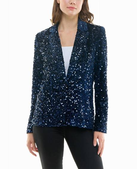 Nicole Miller - Dani Velvet Sequin Jacket