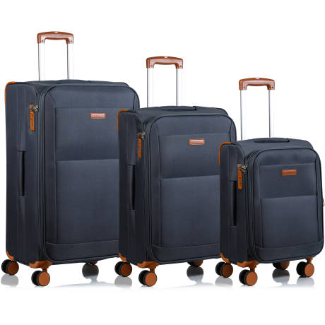 CHAMPS - Classic Collection 3 Piece Soft-Side Luggage Set