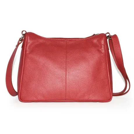 Club Rochelier Ladies' Leather Medium Multi Zip Crossbody